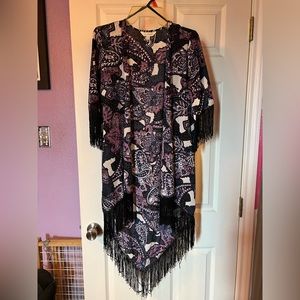 Purple Paisley Kimono